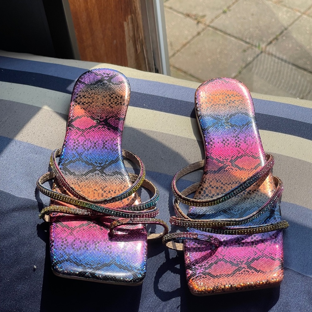 Multicolor Strappy Women's Sandals Azalea wang